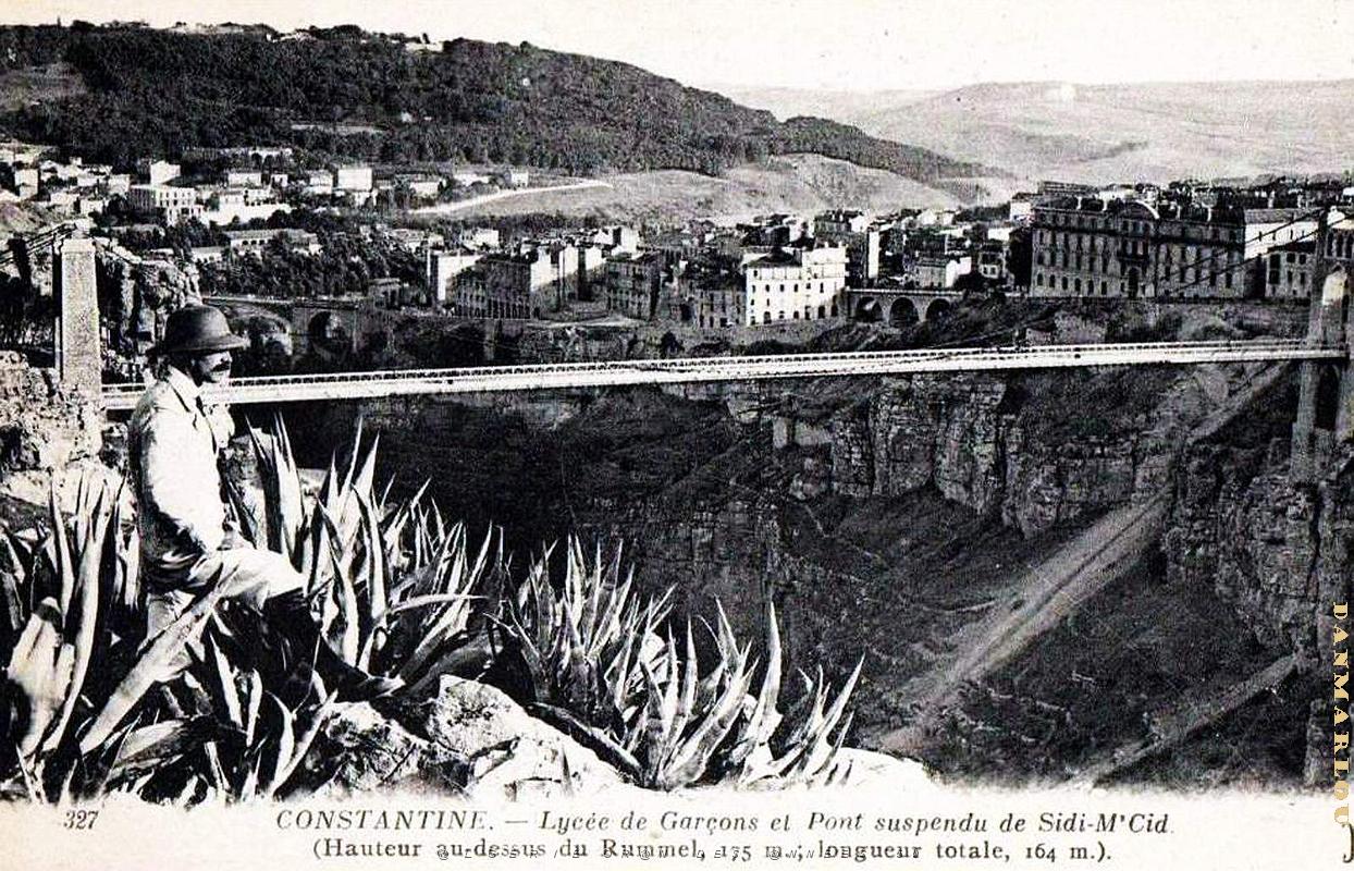 Constantine - Lycee de Garcons et Pont M'Cid.jpg
